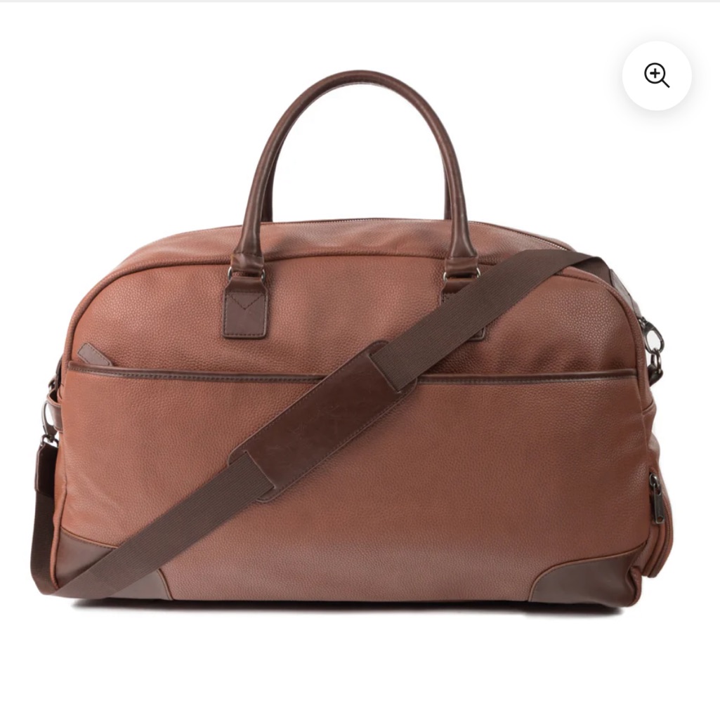 Nwt Brouk Large Vegan Leather Duffle Bag Brown Fathers Day Gift